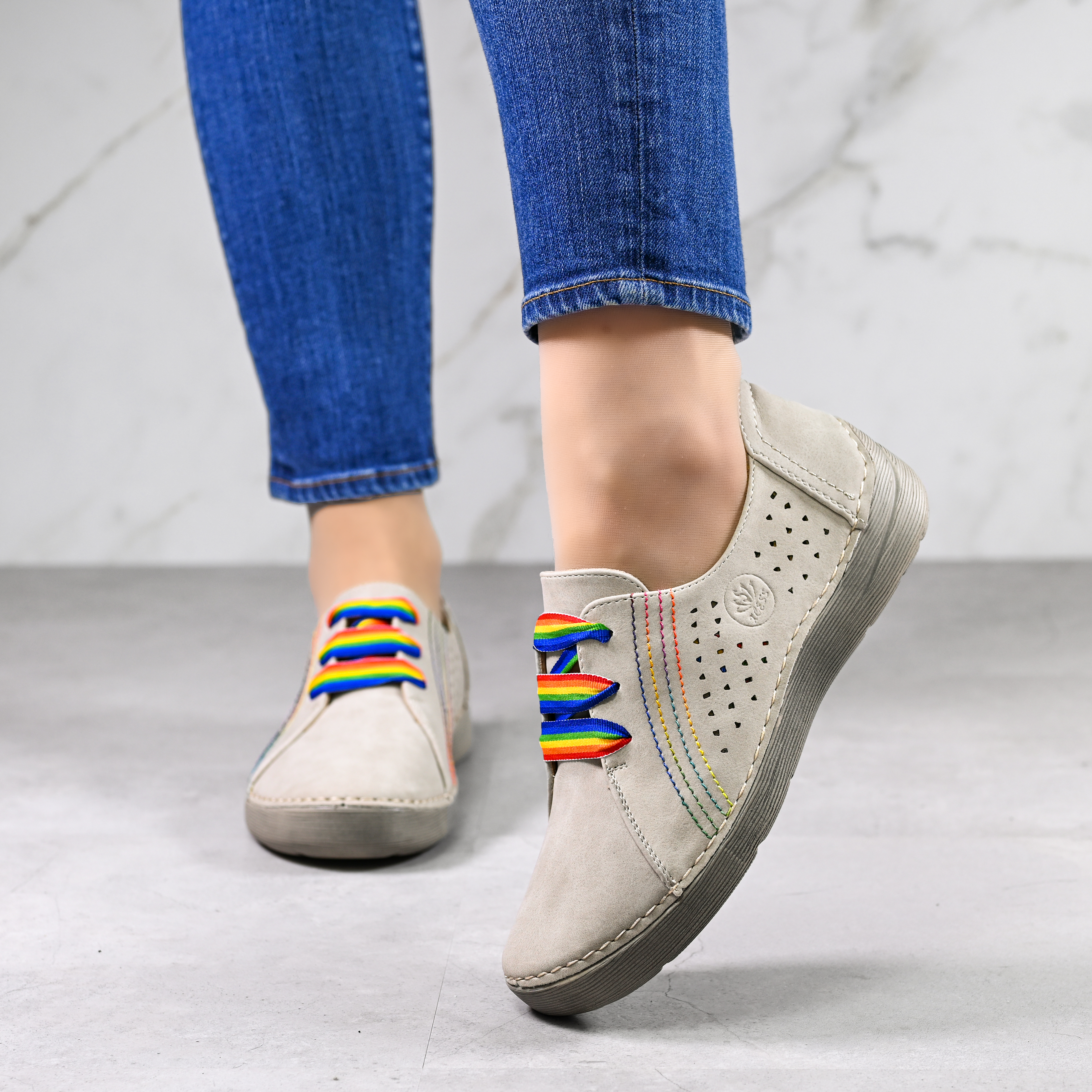 Ženski casual čevlji  A18151-3 Beige