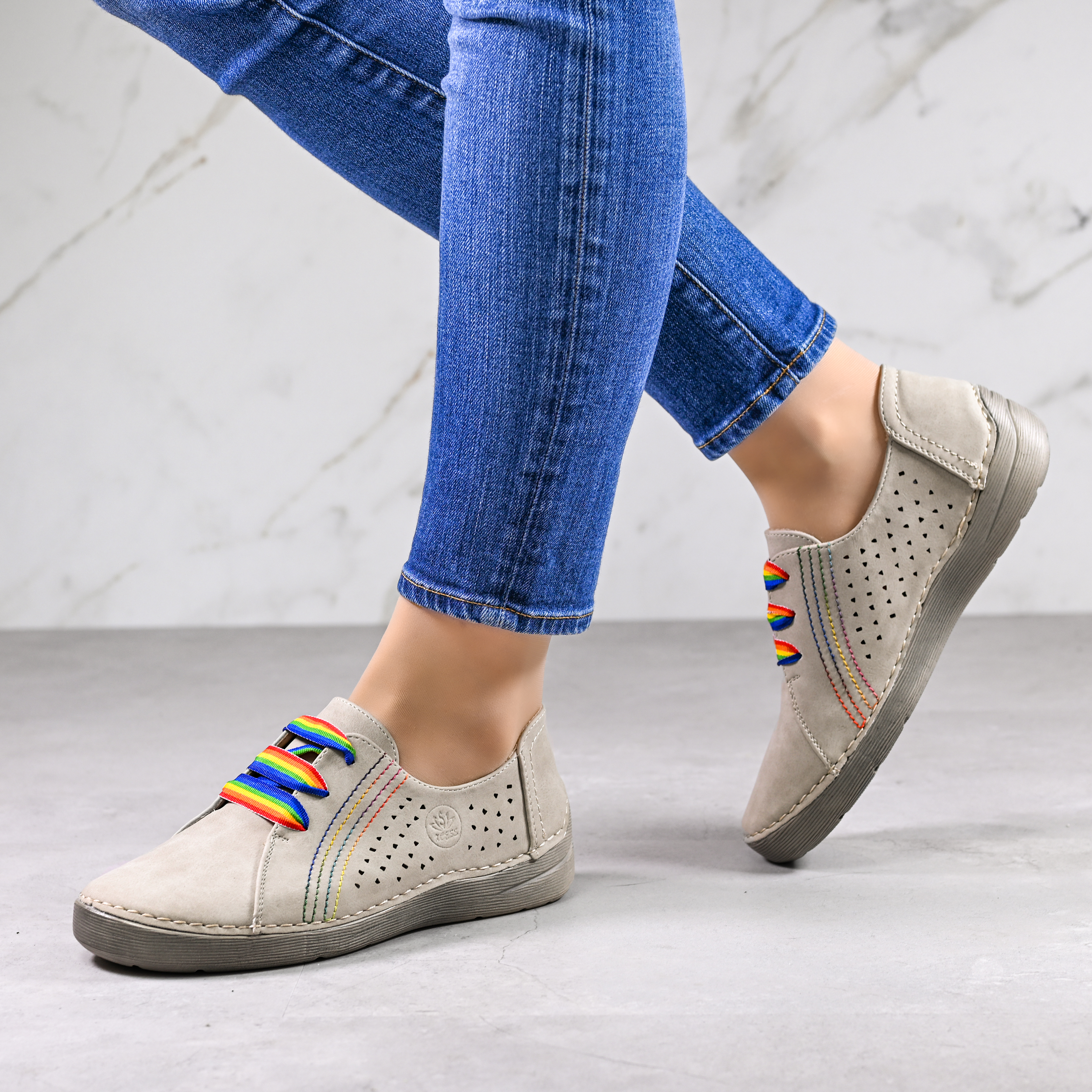 Ženski casual čevlji  A18151-3 Beige